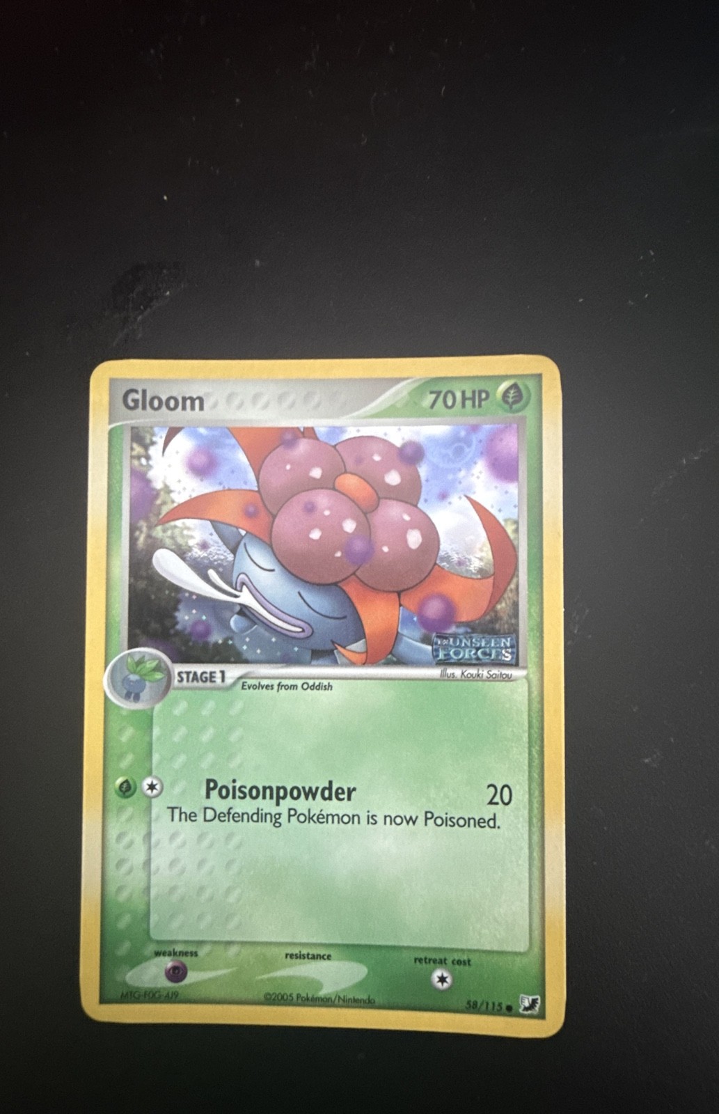 Gloom 58/115 Unseen Forces Reverse Holo