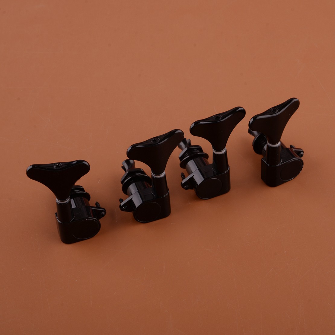 Bass Guitar String Tuning Pegs Tuners Keys Machine Heads Black 2R2L Sealed New