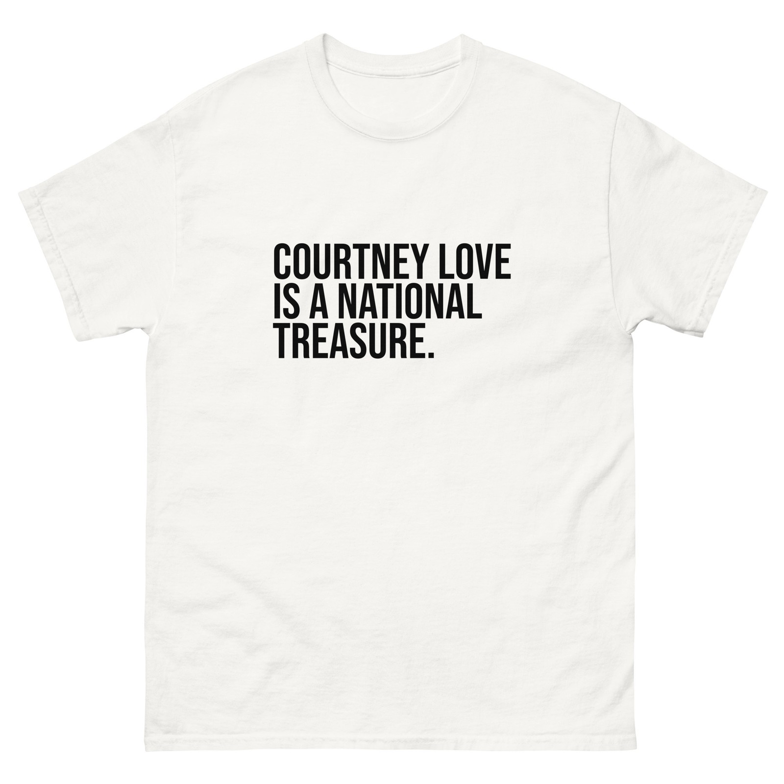 Courtney Love Is A National Treasure Hole Fan white tee shirt t-shirt