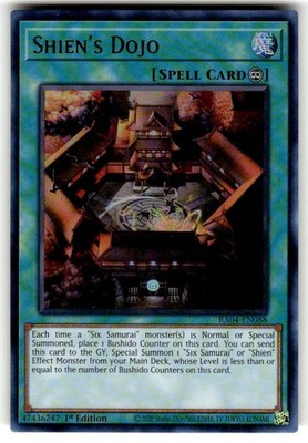 Shien's Dojo - RA04-EN088 - Ultra Rare - 1st Edition - Near Mint