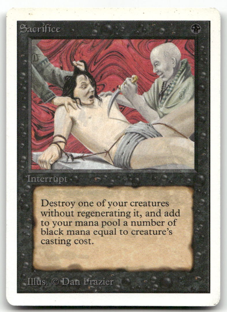 Sacrifice (MP) Revised Edition 3ED Magic MTG