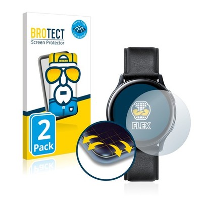 2x Samsung Galaxy Watch Active 2 (44mm) Displayfolie Full-Cover Schutz