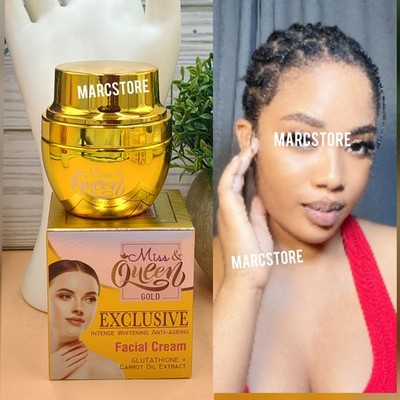 X 1 Jar. Miss & Queen GOLD.  whitening, Anti-aging Facial Cream  All Skin Types