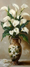 Artwork Calla Lily Flowers Picture Canvas Home Decor Wall Art Prints Painting 50