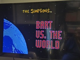 Los Simpson: Bart vs. el Mundo Nintendo NES CIB Abierto Juego Sellado Por Favor Leer
