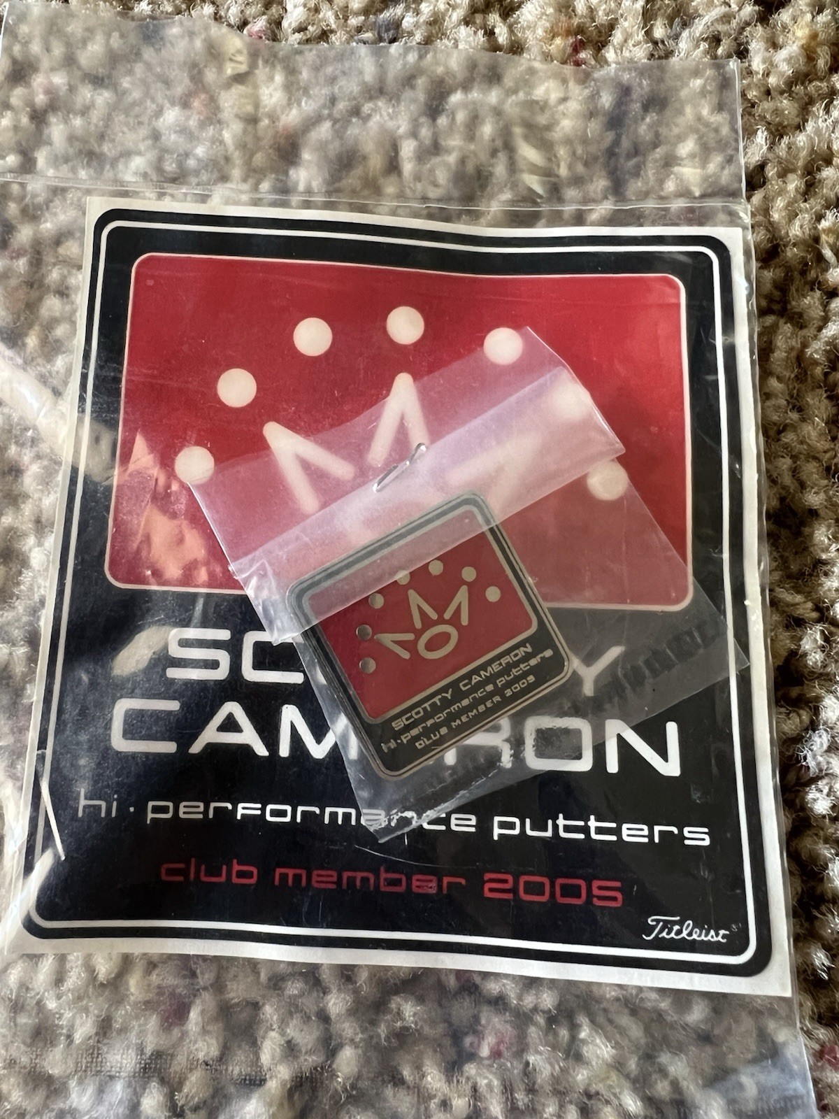 2005 SCOTTY CAMERON TITLEIST CLUB CAMERON PIN NEW VERY RARE PGA *sealed*