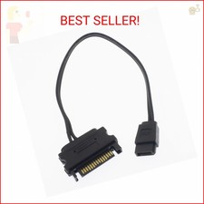 YiKaiEn SATA 15 Pin to 6 Pin Slimline Power Adapter Cable for Optical Drive, CD