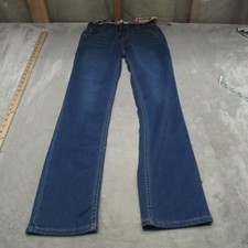 Levis Jeans Boys 18 Medium Wash Denim Pull On Skinny Knit Whisker Fade 48 NWT