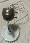 Vintage Mid Century Hobnail Milk Glass Wall Sconce Light Plug-in Tested/Works