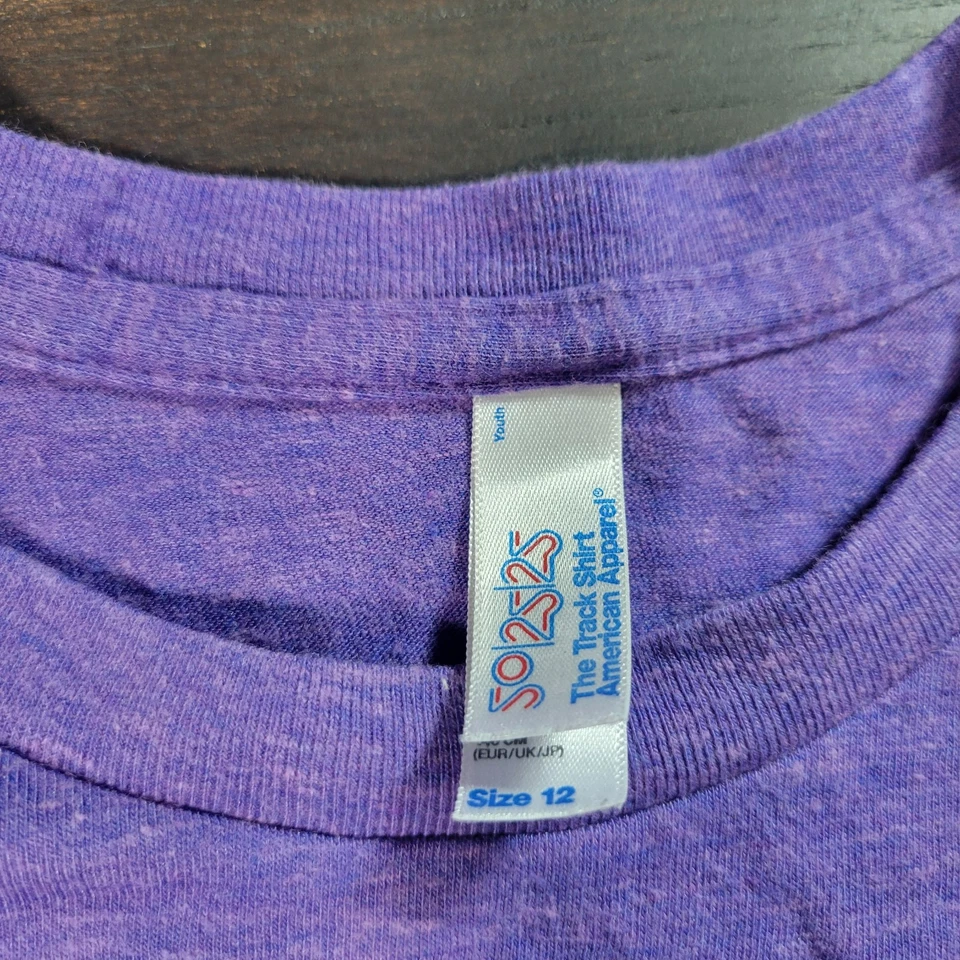 Camiseta púrpura de Nueva Orleans de American Apparel para niñas talla 12 Foto 3 de 4