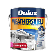 Dulux 4L Extra Bright Semi Gloss Weathershield Exterior Paint - 4L