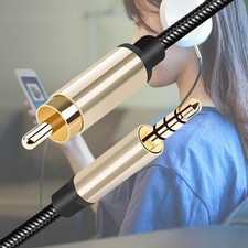 Coaxial Digital Cable 3.5mm to For RCA for TV Speaker Sound System Use