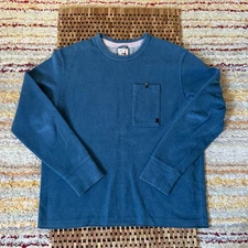 Huckberry Relwen Surf Mesh Crew Neck Sweater Sweatshirt Pullover Men's Size XL