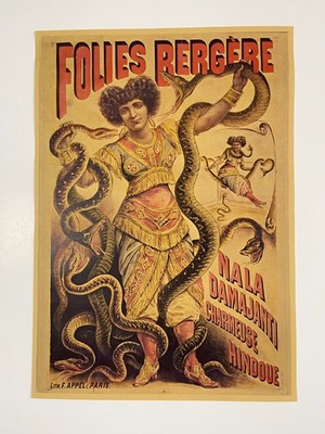FUNK FREAKS ポスター3枚 チカーノ Vintage Freakshow Poster Sideshow Circus Fair Carnival SNAKE LADY