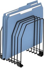 Workstation File Organizer 7 Section Wire Black