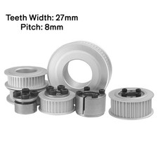HTD-8M 18-60Zähne Zahnriemenscheibe Mit Spreizhülse Zahnriemenrad Zahnbreite27mm
