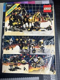 LEGO #6987 Blacktron Message-Intercept Base 100% Complete W/ Box & Instructions