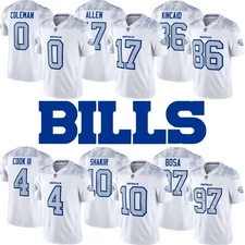 Unisex Bills White 2025 Rivalries Collection Vapor F.U.S.E. Limited Jersey NWT