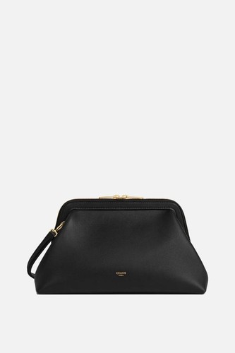 CELINE Small Doctor Black Pouch Bag New & Authentic