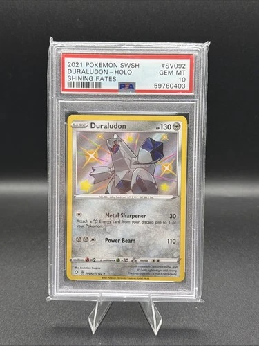 2021 POKEMON SWORD & SHIELD SHINING FATES #SV092 DURALUDON-HOLO PSA 10