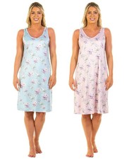 La Marquise Orchidée Nuisette Femme En Jersey Sans Manches En Tissu Satiné