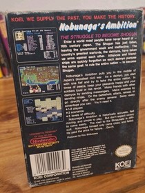 Nobunaga's Ambition (NES, 1989) COMPLETE IN BOX CIB CARTRIDGE RARE Tested