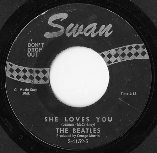 The Beatles She Loves You Rare Swan Records George Martin Credit MR Reco-Art 45
