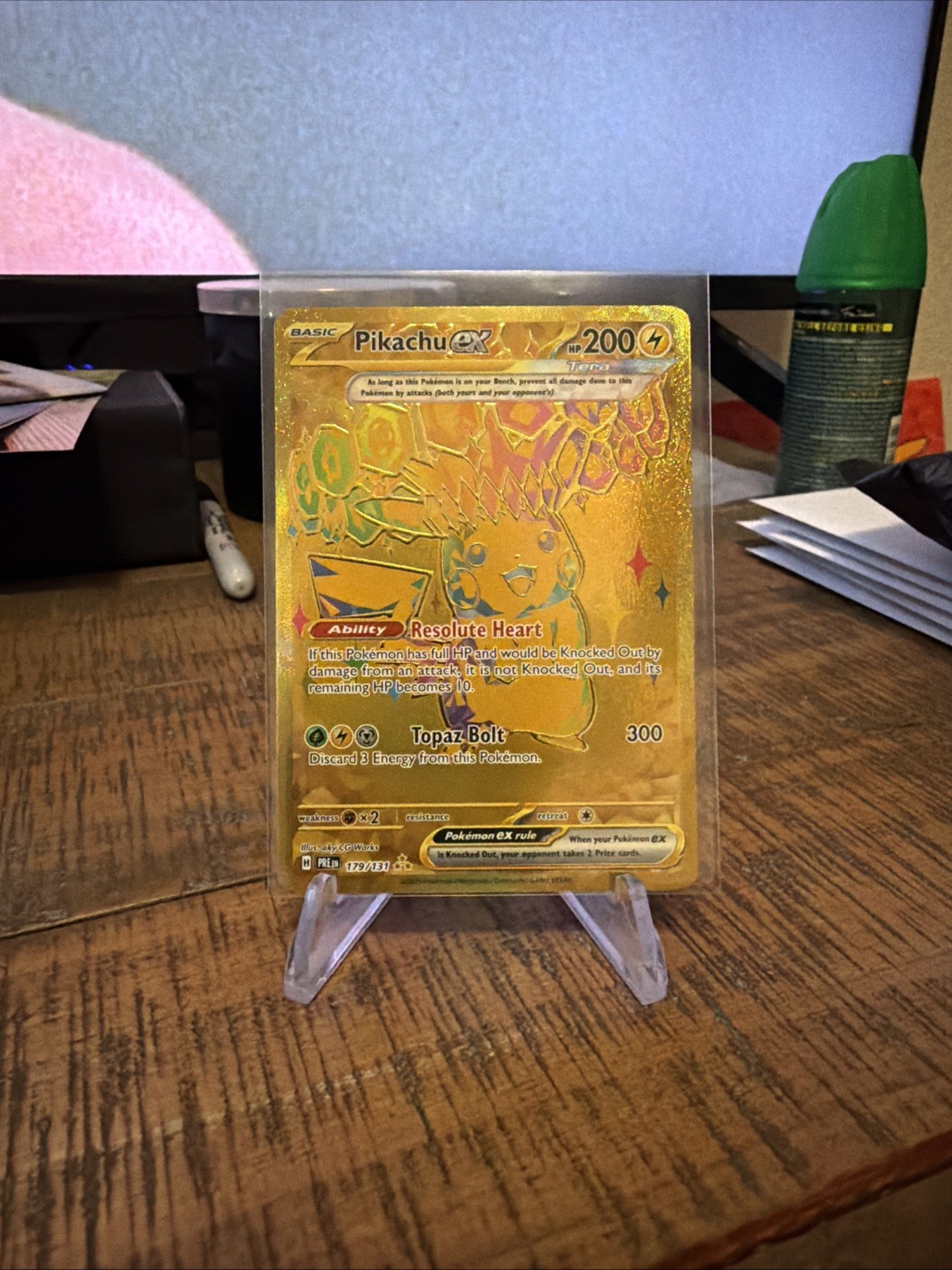 2025 Pokemon Pikachu EX UR 179/131 Prismatic Evolutions