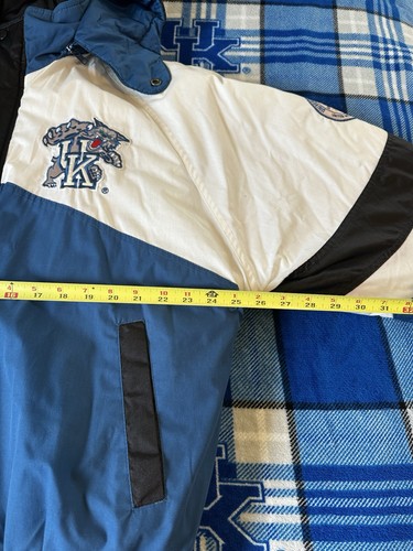 Vintage 90's UK Kentucky Wildcats Pro Player Embroidered Hooded Jacket Medium M - Picture 11 of 11