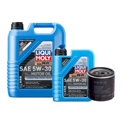 6L Liqui Moly Longtime High Tech 5W-30 Hengst Oil Change Kit for Saab B204/B234