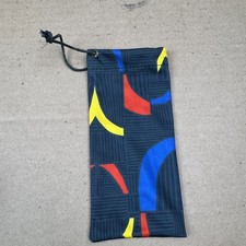 Abstract Geometric Pattern Drawstring Pouch Eyewear Jewelry Storage