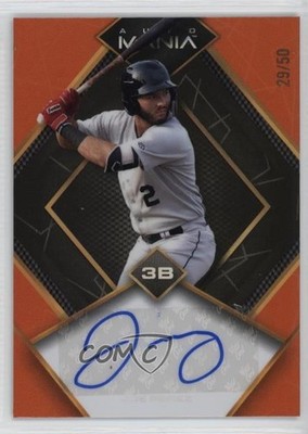 2023 Wild Card Auto Mania Diamond Orange Rainbow /50 Joe Perez #AM-D35 Auto 2y0