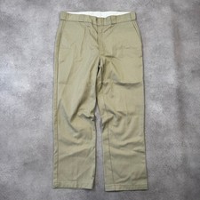 Dickies 874 Trousers Mens 36" Straight Leg Workwear Pants, Beige