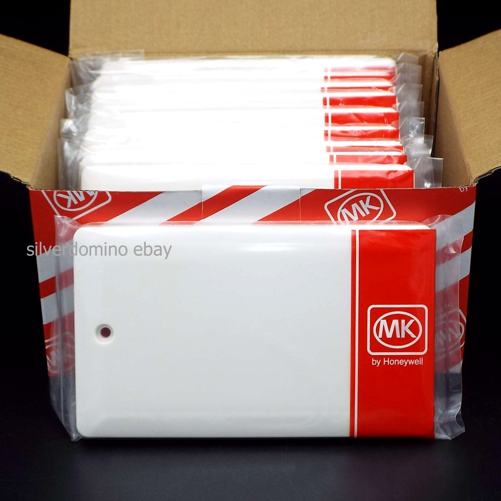 10 x MK 2 Gang Blanking  / Blank Plates White • MB3828WHI