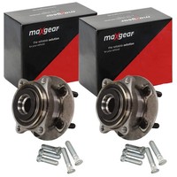 2X Maxgear RADLAGER-SATZ Hinten Vorne Passend FÜR Hyundai Grand IX55 Santa KIA
