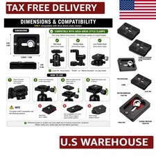 Universal Quick Release Tripod Adapter for DSLR - Compatible with Major Brands