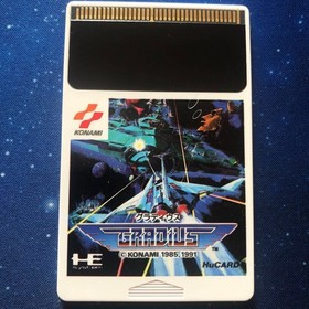 Gradius W/Case Manual PC Engine Hu Card Retro Used Game Good NTSC-J Japan JP