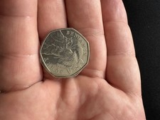2017 extremely rare 50p Coin Benjamin Bunny Collectible