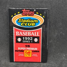1992 Topps Stadium Club Baseball Series 1 Factory sealed packs