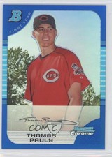 2005 Bowman Chrome First Year Blue Refractor 121/150 Thomas Pauly #327 0o1