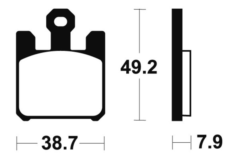 Plaquettes de frein TECHNIUM MF288 en métal fritté haute performance - 2
