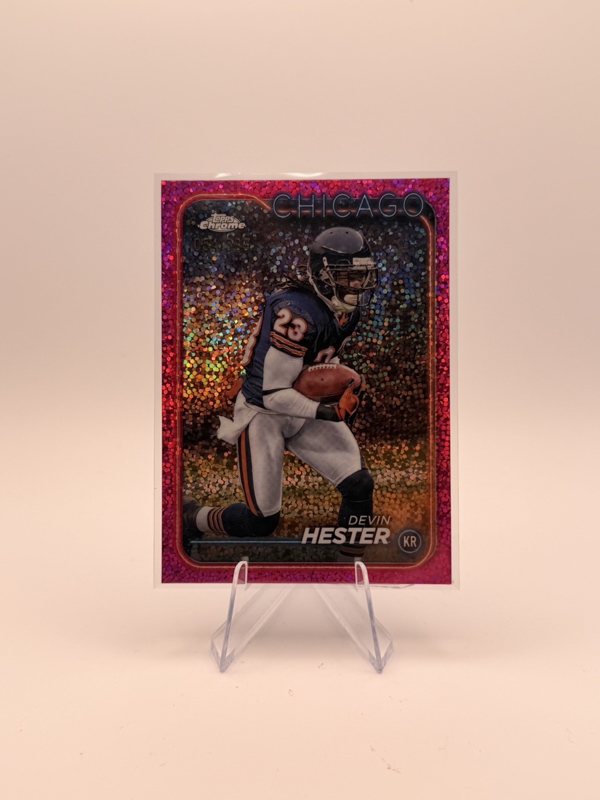 2024 Topps Chrome - Devin Hester #17 Magenta Speckle Refractor /399
