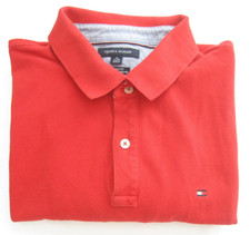Tommy Hilfiger Polo Shirt Men Custom Fit Classic Preppy Sz XL M46 "Issue"
