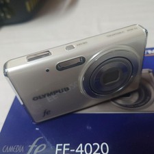 OLYMPUS FE-4020 Compact Digital Camera - - Pearl White