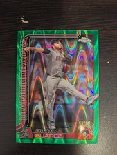 2025 Topps Chrome - Eugenio Suarez #48 Green Lava Refractor /99