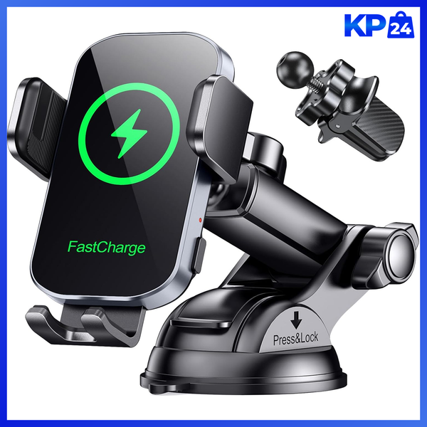 Handyhalterung Auto Mit Ladefunktion 15W Induktive Ladestation FüR LüFtung-image