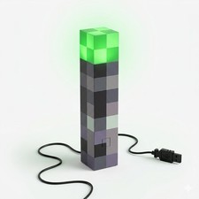 Light-Up LED Wall Mount Or Handheld MINECRAFT TORCH Light /Nightlight 2012