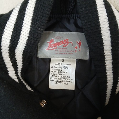 Chaqueta De Colección President Choice Para Hombre S Cuero Negro Universitario Letterman Lamasz - Imagen 12 de 17