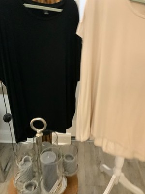 2 X AMISU Shirt  Kurzarm schwarz und beige  Gr.XXL ungetragen  (28)