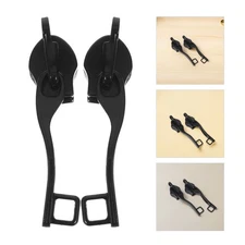 5 Pairs Universal Replacement Zipper Pulls Double Layer Anti Theft Black